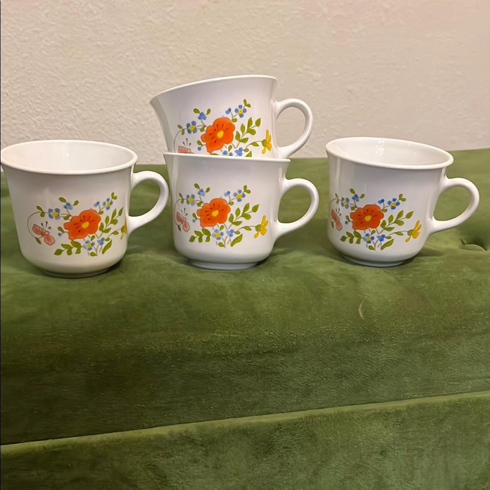 Vintage Floral Corelle Corning Wear Mugs - Picture 8 of 16